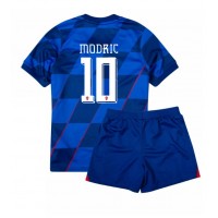 Maglia Calcio Croazia Luka Modric #10 Seconda Divisa Bambino Europei 2024 Manica Corta (+ pantaloncini)